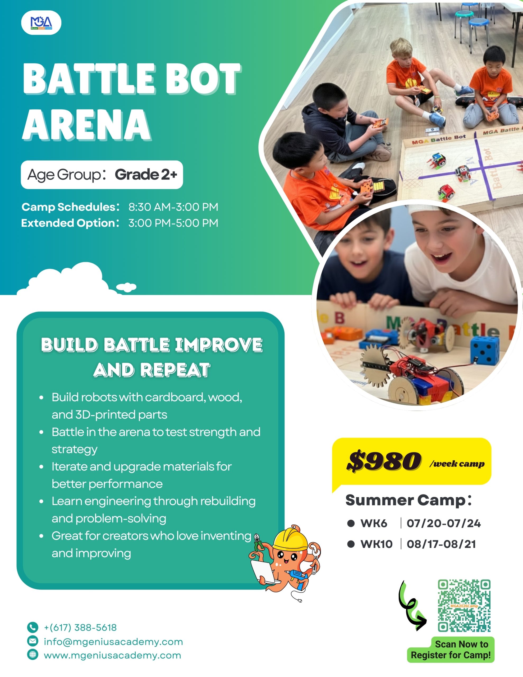Battle Bot Arena Camp